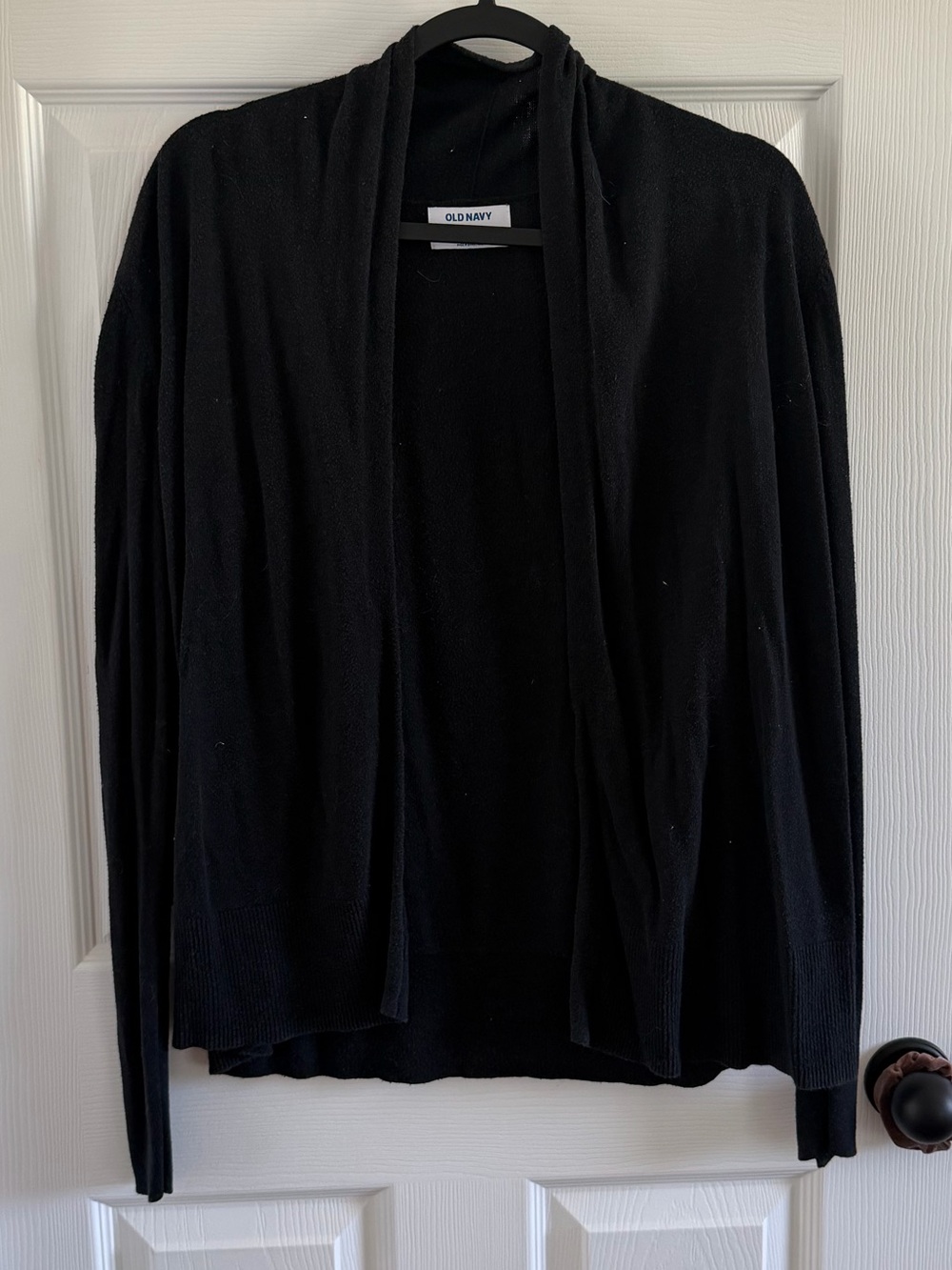 Old Navy Black Open Front Lightweight Cardigan